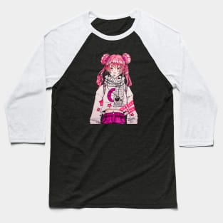 Pink Girl Baseball T-Shirt